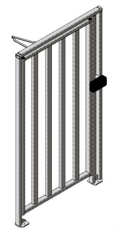 Калитка полноростовая окрашенная Oxgard К-10 (правая)