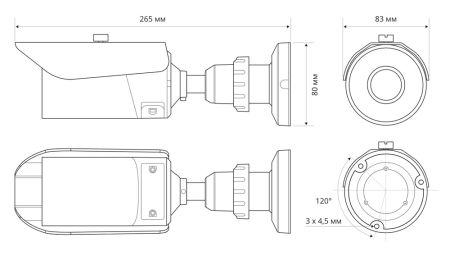 IP-видеокамера 5Мп Evidence Apix-Bullet/E5 2713 AF (II)