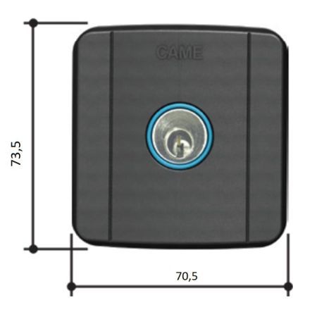 Ключ-выключатель Came SELC2FDG встраиваемый, с синей подсветкой (806SL-0020)