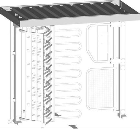 Крыша для серии 2-проходных турникетов ECCO 120 BF/BFB Gotschlich Ecco Basic Roof (6EDR1K4-b)