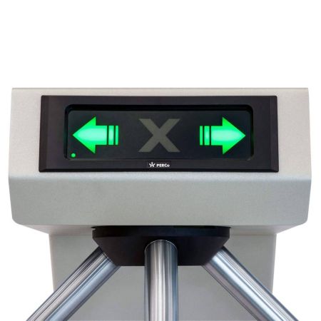 Турникет-трипод PERCo-TTR-04.1E из окрашенной стали, черный с блестками (с планками Антипаника)