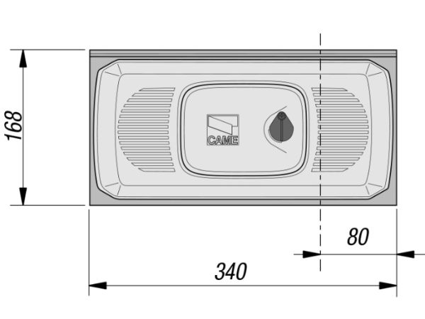 Комплект автоматики Came F1000 для двухстворчатых распашных ворот (8K01MB-027)