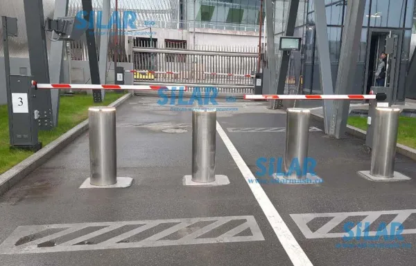 Противотаранный боллард Silar ДПС 32.80.30ГП с встроенным гидроприводом
