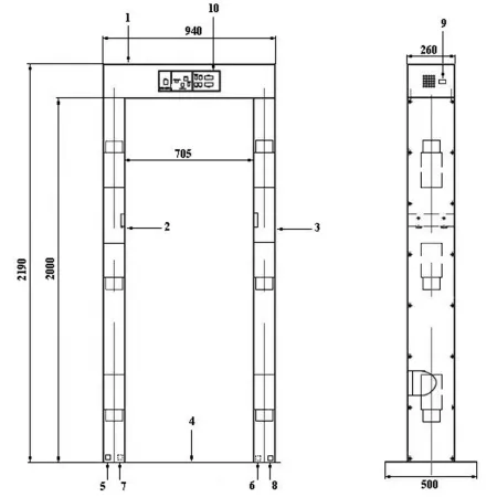 Монитор радиационный КРП-02РК пешеходный