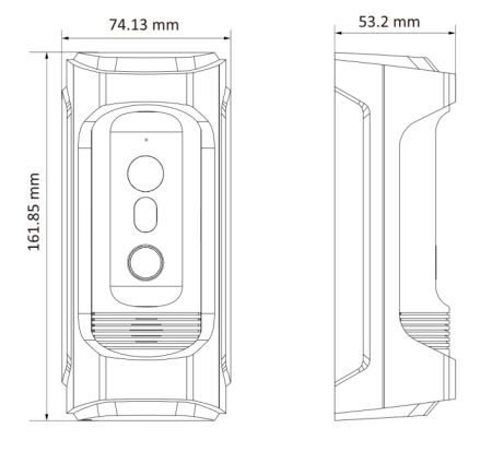 IP вызывная панель 2Мп HikVision DS-KB8113-IME1(B) с антивандальной защитой