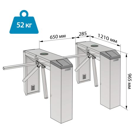 Тумбовый турникет-трипод Блокпост ТМБ 600