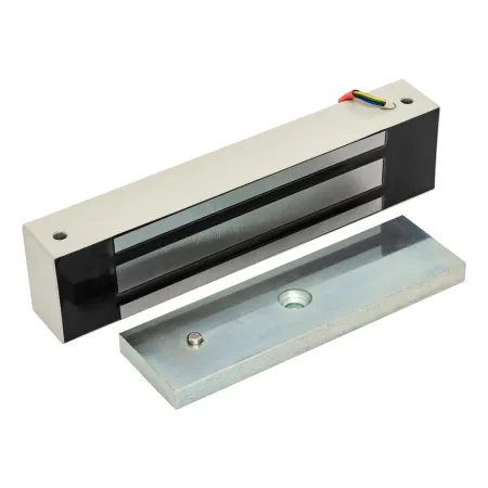 Электромагнитный замок AccordTec ML-350N K-2 с уголком, с датчиком Холла