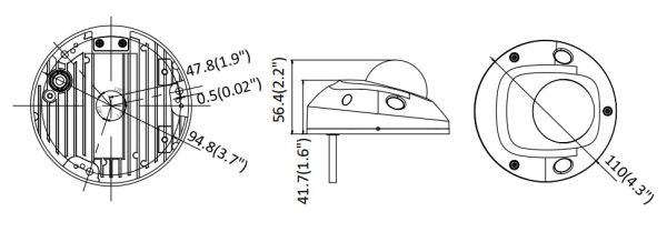 Миникупольная IP-видеокамера 2Мп HikVision DS-2CD2523G0-IS (2.8 мм), черная
