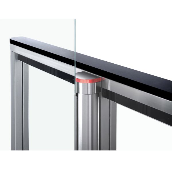 Турникет распашной двухпроходной PERCo ST-11M «Скоростной проход» со считывателями, крышками из искусственного камня и створками 300 мм