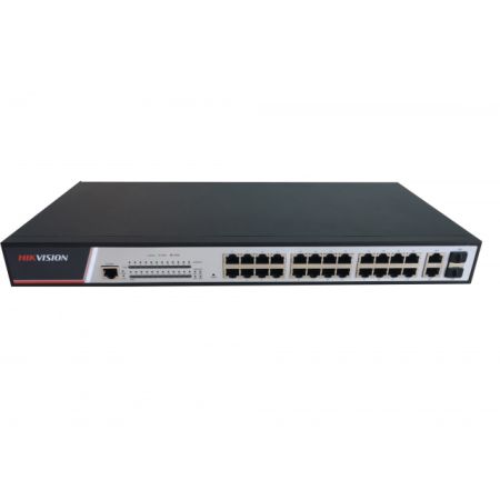 Управляемый 24-портовый PoE-коммутатор HikVision DS-3E2326P