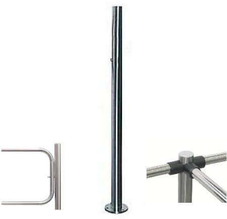 Трехсторонняя стойка с отверстием под стопорный механизм PERCo BH02 2-16