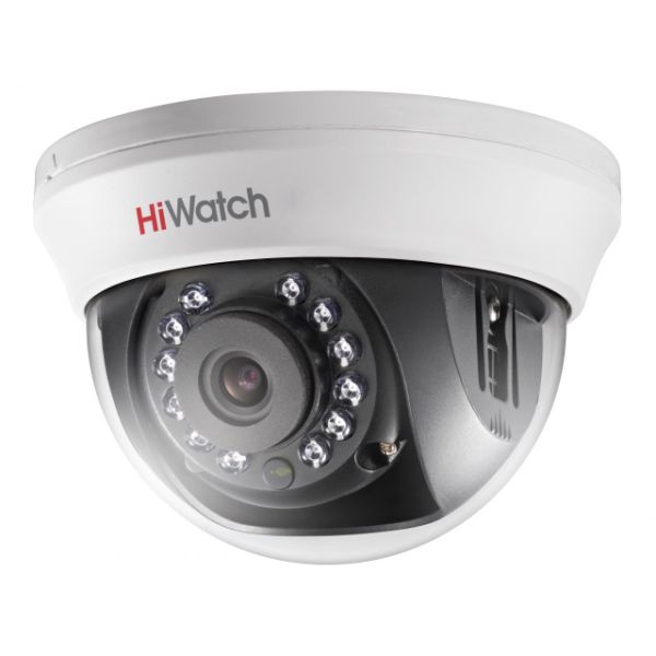 Купольная HD-TVI видеокамера HiWatch DS-T201(B) (6 мм) 2 Мп