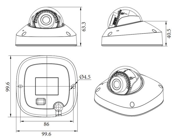 IP-видеокамера 2Мп RVi-1NCF2466 (2.8)