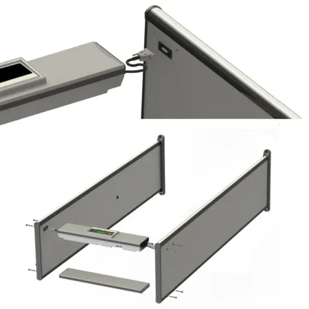 Металлодетектор Поиск-3ММТ арочный, с измерением температуры тела Металлодетектор Поиск-3ММТ арочный, с измерением температуры тела