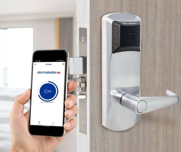 Электронный замок dormakaba Saflok RT Plus ESM, c BLE, матовый хром (79PS03012EF32-626)