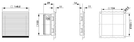 Вентилятор SNR-FAN1238-FILTER для настенного шкафа, с фильтром Вентилятор SNR-FAN1238-FILTER для настенного шкафа, с фильтром