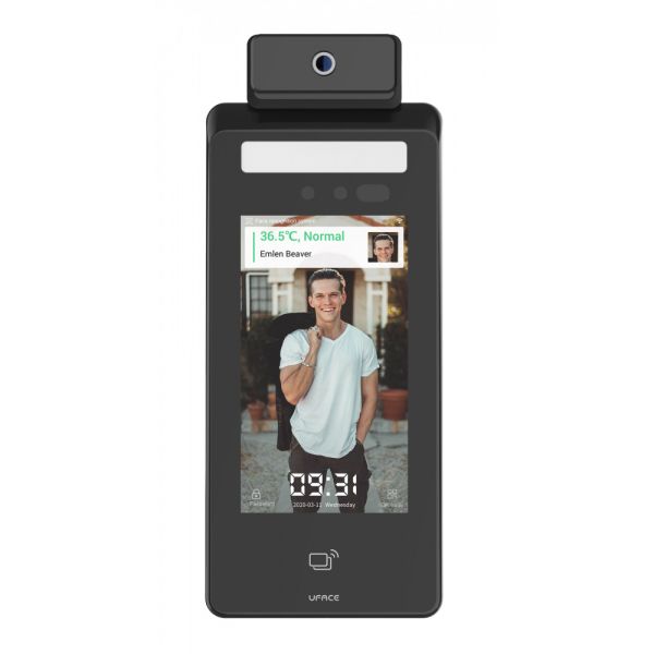 Биометрический терминал распознавания лиц и температуры тела Uface 5-Temp, настенный
