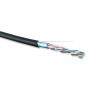 Кабель витая пара Hyperline FUTP4-C5E-S24-OUT-LSZH-BK-500, экранированный, внешний