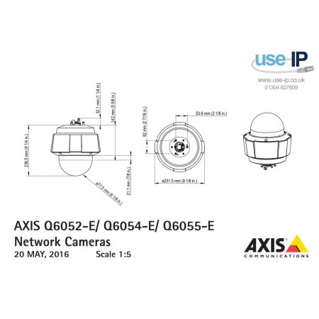 Сетевая уличная IP-видеокамера Axis Q6055-E Сетевая уличная IP-видеокамера Axis Q6055-E