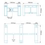 Боковой модуль распашного турникета Блокпост СДВ 500