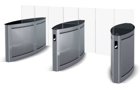 Центральный модуль раздвижного турникета PERCo STD-02.900 "Скоростной проход" со створками 900 мм Центральный модуль раздвижного турникета PERCo STD-02.900 "Скоростной проход" со створками 900 мм