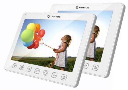 Монитор для домофона Tantos Sherlock + с кнопочным управлением (белый)