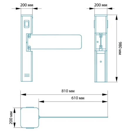 Автоматическая калитка Блокпост КЛ 600 С