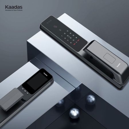 Электронный биометрический замок Kaadas Q9 FVP Black, Wi-Fi, распознавание лица, вен пальцев и отпечатков