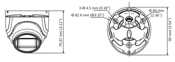 Уличная 5Мп HD-TVI видеокамера HiWatch DS-T503(C) (3.6 мм)