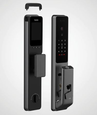 Электронный биометрический замок Kaadas Q9 FVP Black, Wi-Fi, распознавание лица, вен пальцев и отпечатков