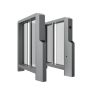 Турникет с распашными створками Gotschlich Axioma High 1525H (650 мм)
