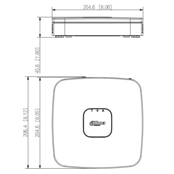 IP-видеорегистратор PoE 4-канальный WizSense Dahua DHI-NVR2104-P-I2 IP-видеорегистратор PoE 4-канальный WizSense Dahua DHI-NVR2104-P-I2