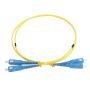 Патч-корд волоконно-оптический Hyperline FC-D2-9-SC/UR-SC/UR-H-1M-LSZH-YL, SM 9/125 (OS2), SC/UPC-SC/UPC, 2.0 мм, duplex, LSZH, 1 м