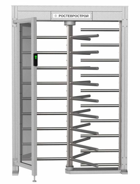 Турникет уличный полноростовой 3-х лопастной со стеклом Ростов-Дон ПР1ЛС/3М2 У