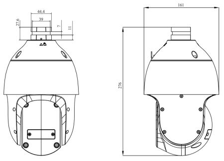 PTZ-видеокамера 2Мп RVi-1NCZ23723 (5-115) скоростная поворотная