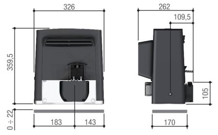 Комплект автоматики для откатных ворот Came BKS12AGS RC KIT (8K01MS-048)