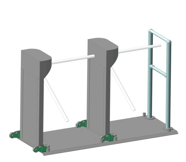 Подиум плоский Ростов-Дон ПП для турникетов Т83М (из окрашенной стали)