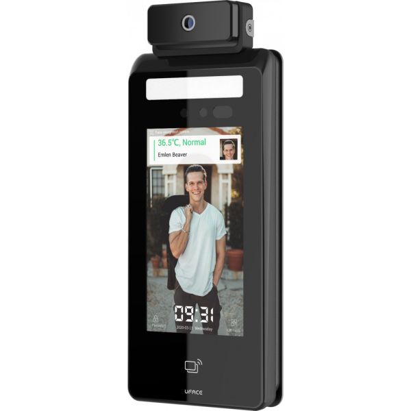 Биометрический терминал распознавания лиц и температуры тела Uface 5-H-Temp, настенный