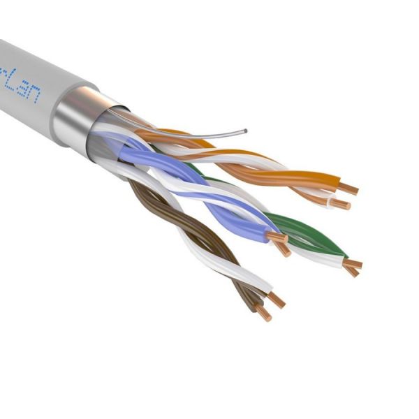 Кабель витая пара Паритет F/UTP Cat5e PVCLS нг(А)-FRLS 2х2х0,52, огнестойкий