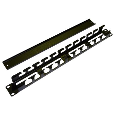 Кабельный организатор Hyperline CM-1U-ML-COV металлический, с крышкой 19", 1U