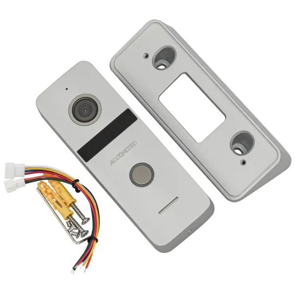 Вызывная панель AccordTec AT-VD308H SL серебро, с видеокамерой