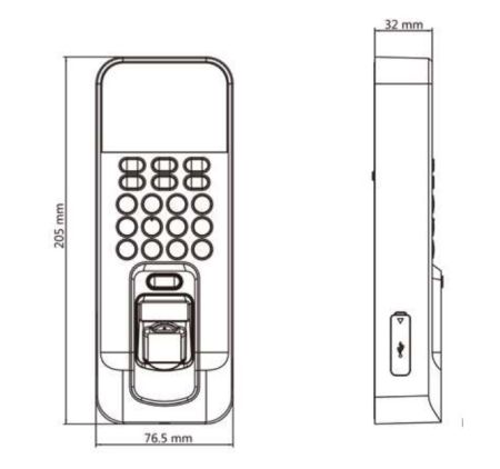 Биометрический терминал доступа HikVision DS-K1T804BEF со считывателем отпечатков пальцев и карт EM Биометрический терминал доступа HikVision DS-K1T804BEF со считывателем отпечатков пальцев и карт EM