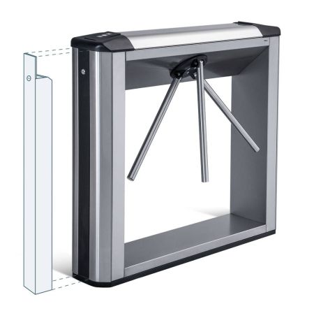 Электронная проходная PERCo-KTC01.9A с автоматическими планками Антипаника