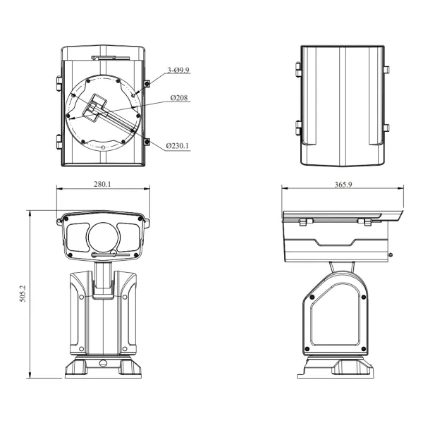 PTZ-видеокамера 2Мп RVi-2NCTZ24745 (5.7-256.5) скоростная поворотная