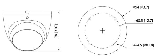 Уличная HD-CVI видеокамера 5Мп Dahua DH-HAC-T2A51P-0280B-S2
