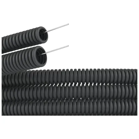 Труба ПНД легкая черная D=32 с протяжкой, не распространяющая горение