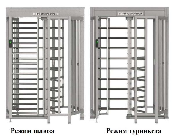 Турникет-шлюз полноростовой однопроходной Ростов-Дон ПР1Ш/3М2 У