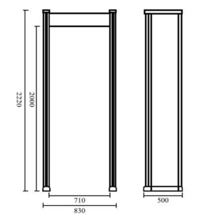 Металлодетектор 6-зонный Hikvision NP-SG106