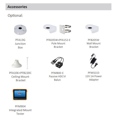 HD-CVI видеокамера 2Мп Dahua DH-HAC-D1A21P-0280B