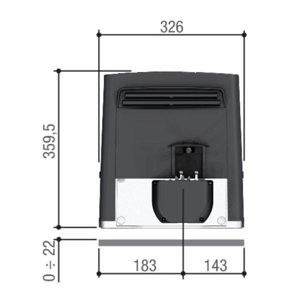 Привод 230 В Came BKS22AGS для откатных ворот